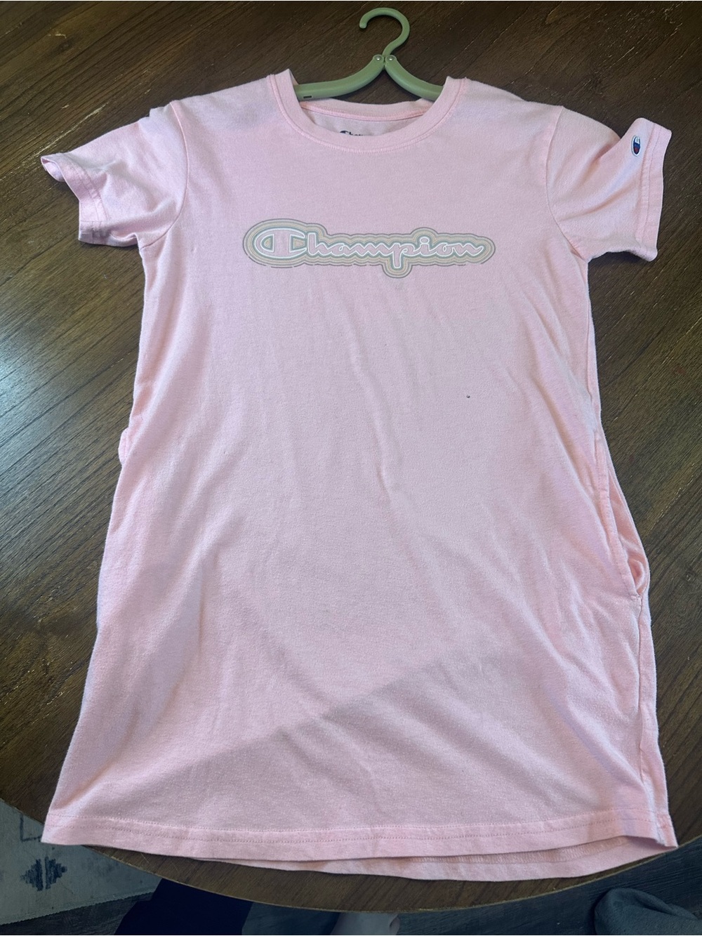 Champion Pink Logo Tee Dress